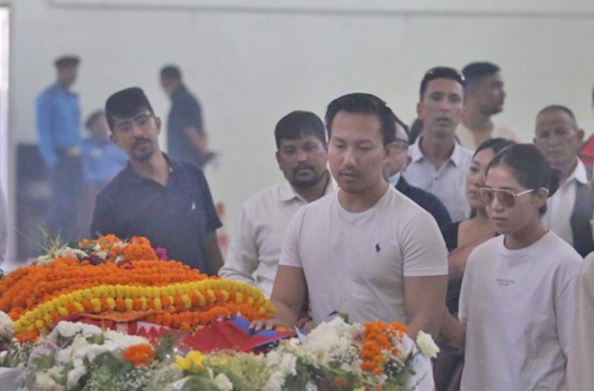  राजकीय सम्मानसहित सुवास नेम्वाङको अन्त्येष्टि गरिंदै