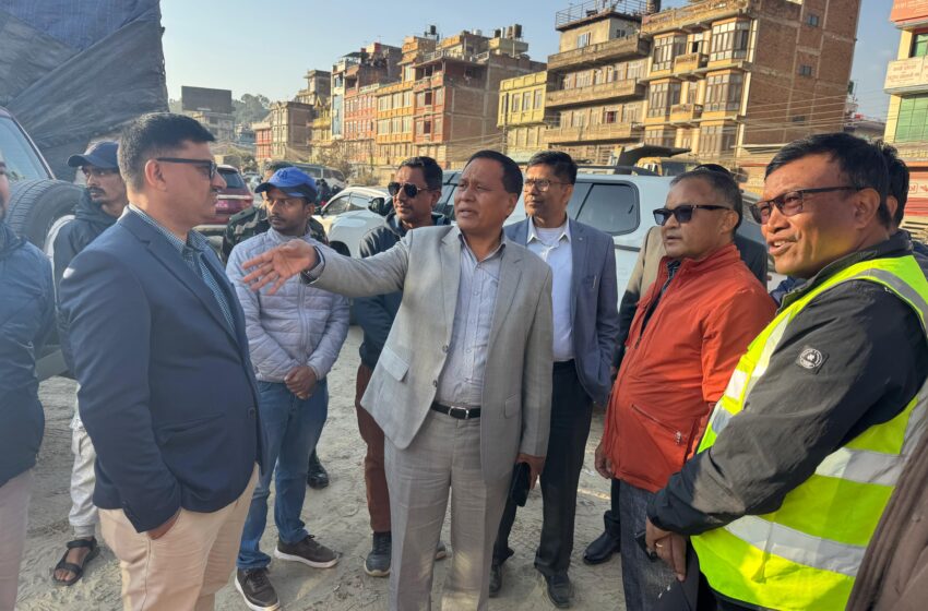  सूर्यविनायक-धुलिखेल सडक निर्माण प्रगति ५० प्रतिशत, कामलाई तिव्रता दिन मन्त्री घिसिङको आग्रह