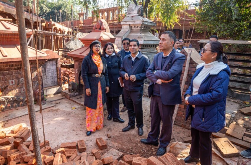  भद्रकाली मन्दिरको पुनःनिर्माण प्रक्रिया सन्तोषजनक:सुनिता डंगोल